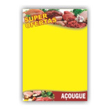 Kit 200 Cartaz Mercado Açougue Oferta Promoção 2 Medidas 
