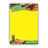 Kit 200 Cartaz Mercado Hortifruti Oferta Promoção 2 Medidas 