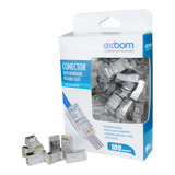 Kit 200 Conector Rj45 Blindado Macho