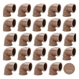 Kit 200 Cotovelos Joelho 90° Soldável 1/2 20mm Marrom Krona