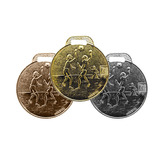 Kit 200 Medalhas Metal 35mm Handebol - Ouro Prata Bronze