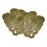 Kit 200 Moeda Antiga Amuleto Riqueza Chinesa Feng Shui Sorte