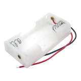 Kit 200 Peças - Suporte P/ 2 Pilhas Aa Canoa Branco 