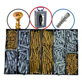 Kit 2000 Peças Parafuso Bucha Maleta Philips P/ Compensado
