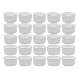 Kit 20x Ramekin Porcelana 40ml Molheira