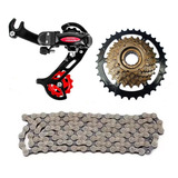 Kit 21 Vel Catraca K7 13/34 Mega Range Cambio C/g Corrente