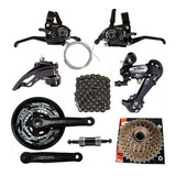 Kit 21v Bike Aro 29 Rapd Fire Câmbio Catraca Megarange 14-34