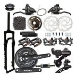 Kit 21vel Bike Aro 29 Suspensão Freios Disco Cambio Shimano
