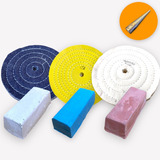 Kit 22 Esmeril Polimento Inox Aluminio Zermac Cutelaria Cm