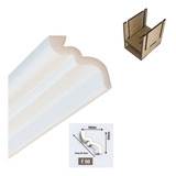 Kit 22 Metros - Moldura Isopor Substitui Gesso Roda Teto F50