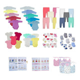 Kit 23 Pcs Body Calça Roupa De Bebê Algodão Enxoval Completo