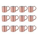 Kit 24 Caneca Moscow Mule Drink Cobre Bronze