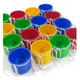 Kit 24 Canecas Comedouro Para Calopsita Canário Periquito