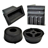 Kit 24 Cantoneiras Caixa Bob 8 Pezinho Pé Grande E 2 Alças