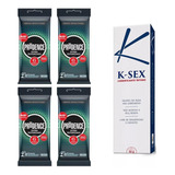 Kit 24 Preservativo Extra Texturizado + Lubrificante