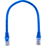 Kit 24 Unidades Patch Cord Rj45 Cat5e - 50 Cm Azul