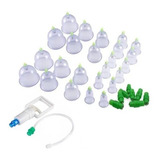 Kit 24 Ventosas Massoterapia Ventosa Terapia + Bomba
