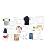 Kit 242 Moldes Diversos Mas. Fem. Inf. Pdf/cdr + Roupas Pets