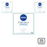Kit 25 | Sabonete Barra Nivea Pure Milk Beauty Elixir