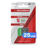 Kit 25 Cartão Memória 4gb Micro Sd Ultra Masterdrive Atacado