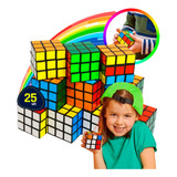 Kit 25 Cubo Mágico 5x5 Brinquedo Lembrancinha Festa Brinde