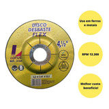 Kit 25 Discos Desbaste Metal Ferro 4.1/2 Polegadas Excelente Cor Amarelo