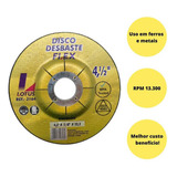 Kit 25 Discos Desbaste Metal Ferro 4.1/2 Polegadas Excelente