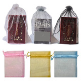 Kit 25 Sacos Organza 25x35 Cores Lembrancinha Festa Chinelo