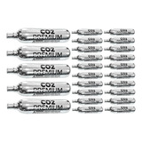 Kit 25un Cápsula Ampola Arma Pressão Airsoft Gás Co2 Premium