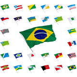 Kit 27 Bandeiras Estados Brasileiros 2,0m X 1,50m Dupla Face