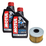 Kit 2l Oleo Motul 20w50 3000 Mineral Filtro Oleo Cb 300