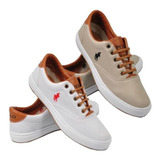 Kit 2pares Sapatênis Masculino Casual Polo Conforto Promoção