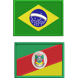 Kit 2pç Bandeira Brasil Rio Grande