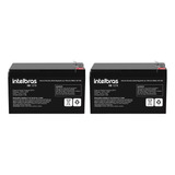 Kit 2pç Bateria 12v 7ah Selada Central Alarme Nobreak Cerca 