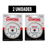 Kit 2und Disco Cortag Diamantado Turbo 110mm Porcelanato