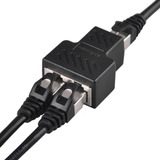 Kit 2x Adaptador Duplicador Splitter Rj45