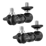 Kit 2x Braço Mágico Universal C/ Cabeça Articulada Smallrig