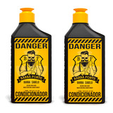 Kit 2x Condicionador Danger Barba E Cabelo 250ml Barba Forte