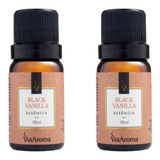Kit 2x Essência Aromática De Black Vanilla 10ml - Via Aroma