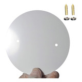 Kit 2x Light Acabamentos Tampa Cega Redonda Rente Caixa Elétrica Parafusos Cor Branco 110v/220v