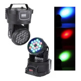 Kit 2x Moving Head 18 Leds 54w Rgbw Bivolt Wash Quadrileds