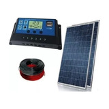 Kit 2x Painel Placa 1 Controlador Solar Fotovoltaica 100w