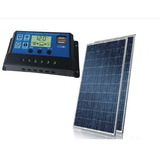 Kit 2x Painel Placa 1 Controlador Solar Fotovoltaica 150w