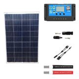 Kit 2x Painel Solar 100w Resun + Controlador Kw1220 - 20a