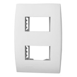 Kit 2x Placa 2 Postos C/ Suporte Ilus Siemens 5tg99025