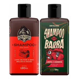 Kit 2x Shampoo Para Barba Negra E Guaraná 120ml Don Alcides