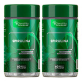 Kit 2x Spirulina Pura Fonte De Proteínas Superfoods Denavita