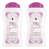 Kit 2x Tabu Talco Desodorante Perfumado Muito Cheiroso 100g