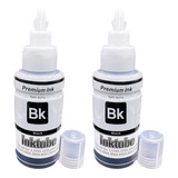 Kit 2x Tinta Preta Compatível Epson L220 L355 L365 L375 L395