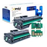 Kit 2x Toner Para Samsung D111 Mltd111s M2070 M2020 Com Chip